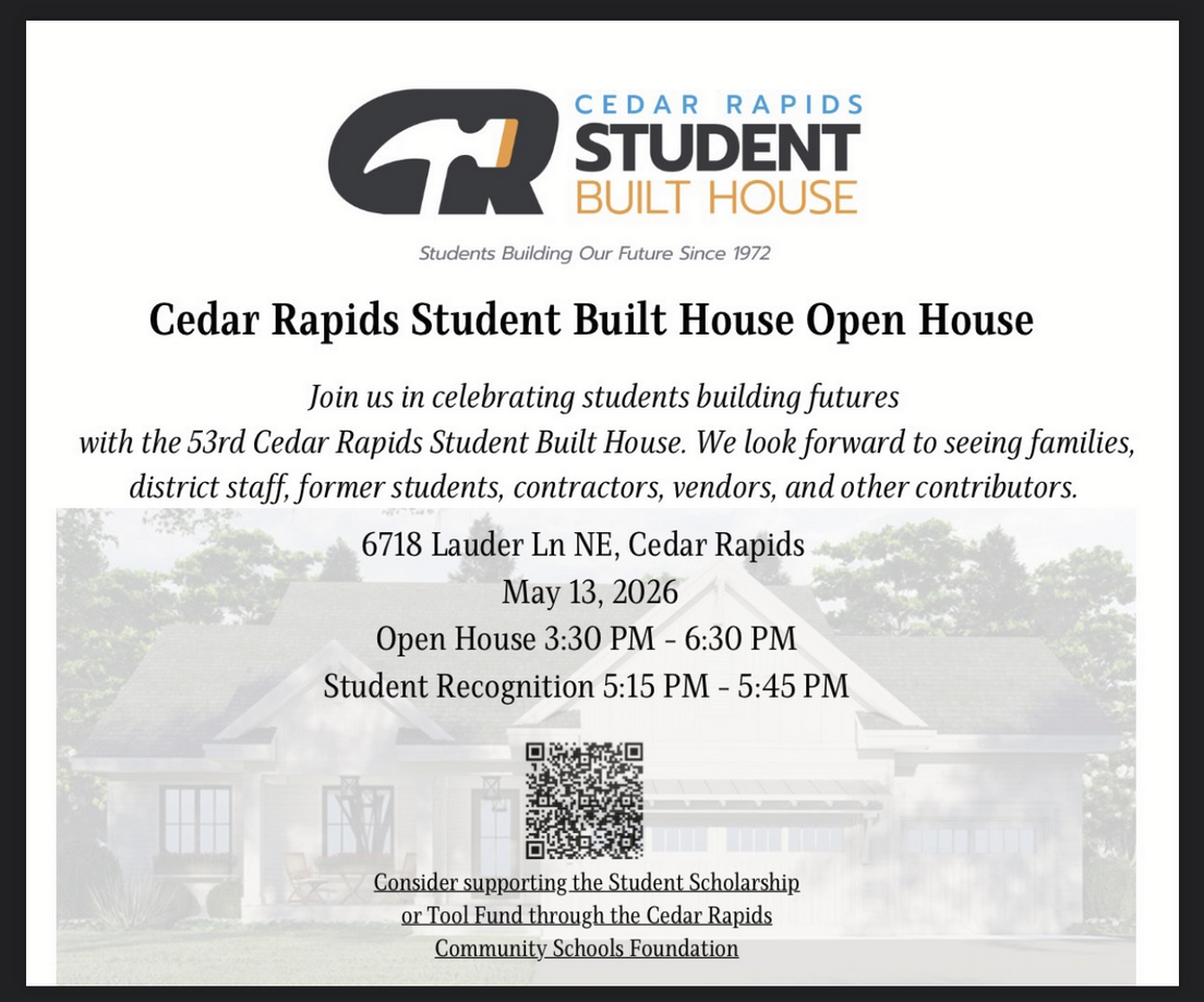 Cedar Rapids Student Built House